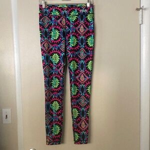 Fila Running Leggings Colorful Geometric Full Length Women’s XS